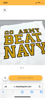 West Point Go Army Beat Navy - Quilt Block - For Quilts or Decorator Pillows