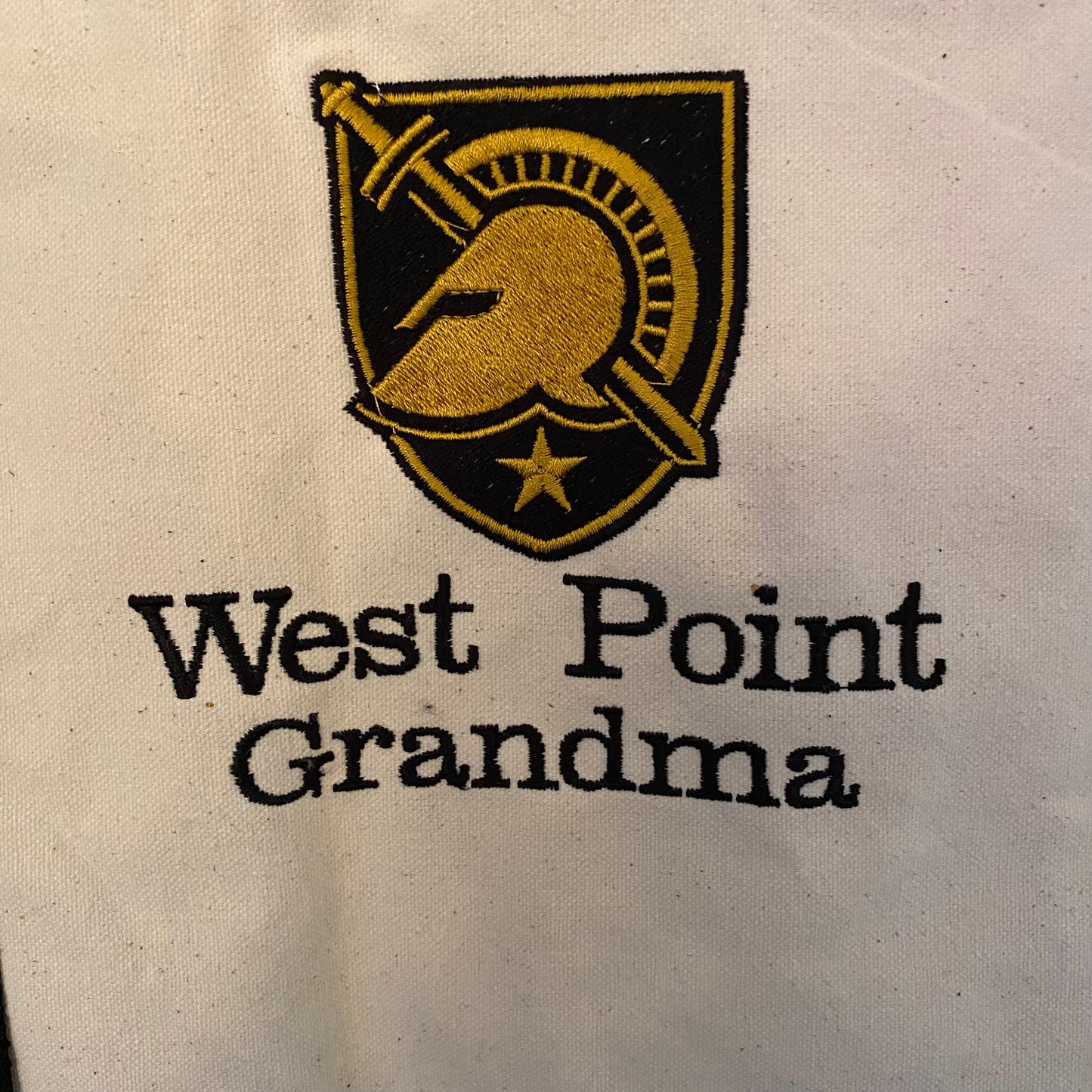 Large Zippered Canvas Bag West Point, Naval Academy, Air Force Academy