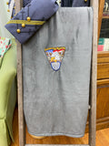 Year Crest Heather Gray Sherpa Blanket