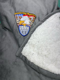 Year Crest Heather Gray Sherpa Blanket