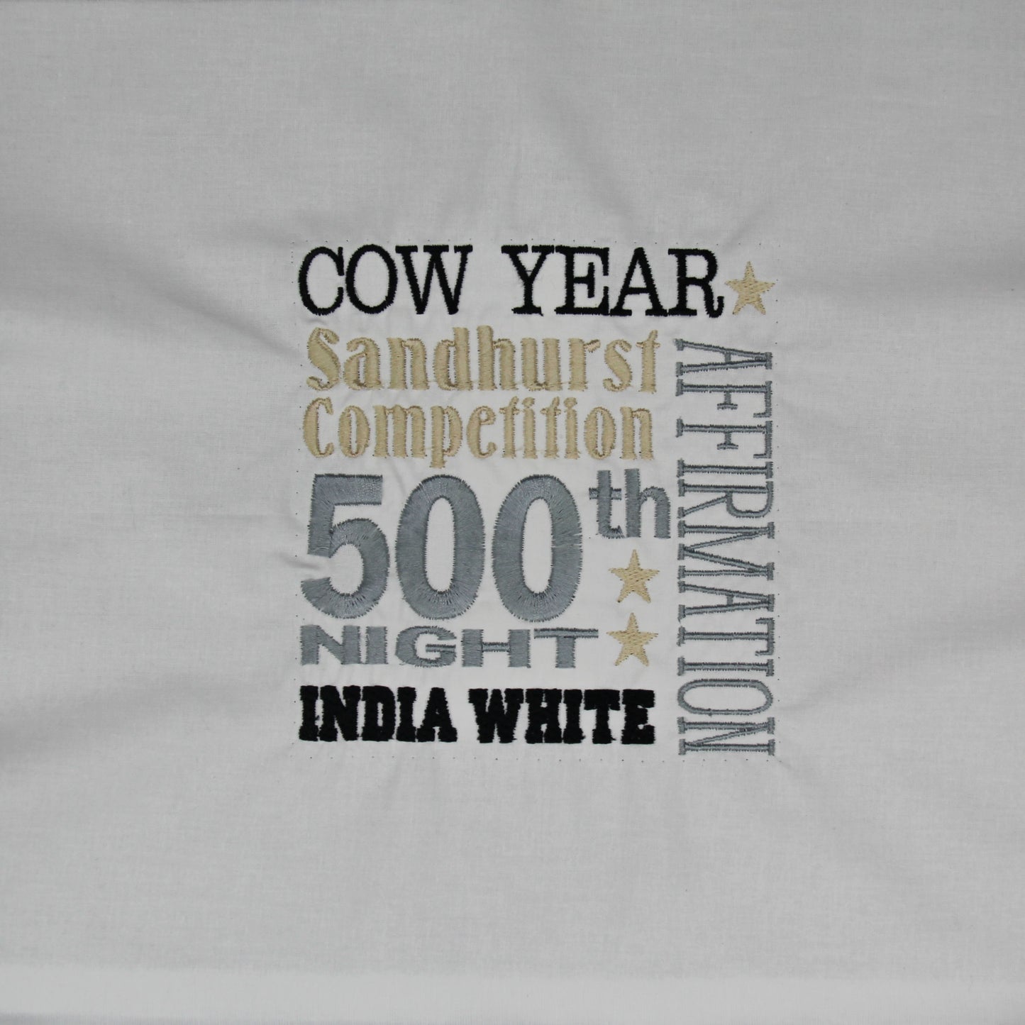 West Point Cow Year - Quilt Block - For Quilts or Decorator Pillows