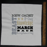 West Point New Cadet - Quilt Block - For Quilts or Decorator Pillows