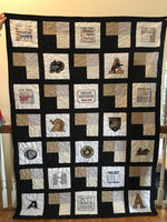 West Point Knight Helmet - Quilt Block - For Quilts or Decorator Pillows