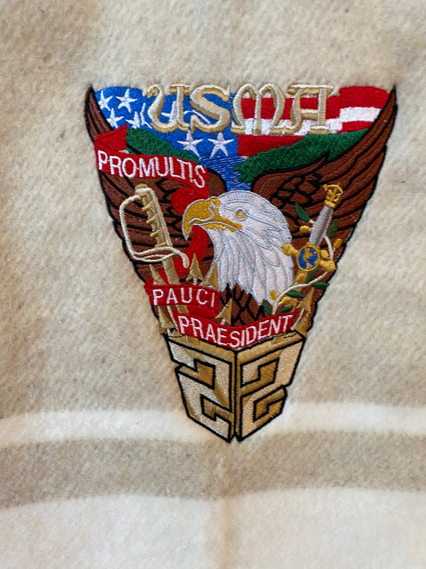 Personalized West Point or Air Force Academy Blanket