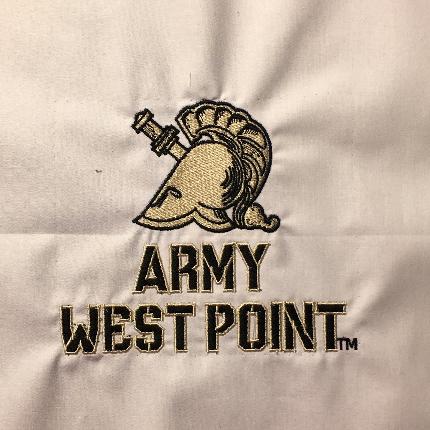 West Point Helmet Army WP - Quilt Block - For Quilts or Decorator Pillows