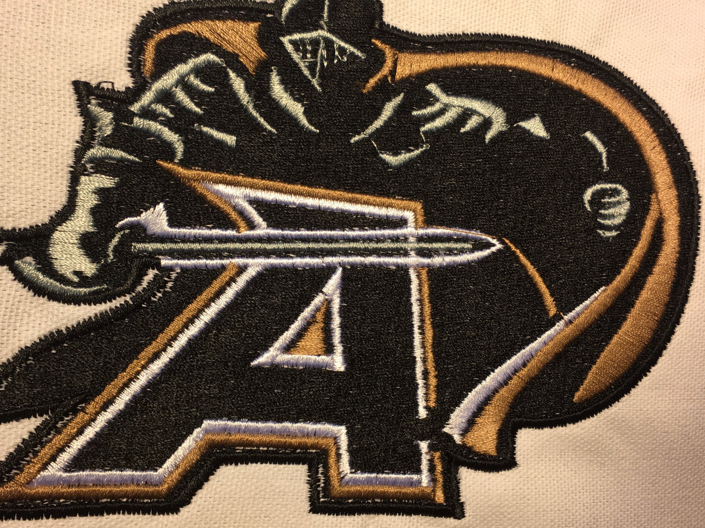 West Point Knight with Army A - Quilt Block - For Quilts or Decorator Pillows