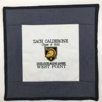 Personalized Proud Grandparents- Embroidered Pillow Case to Celebrate Your Cadet At West Point Fits 18 x 18 inch pillow