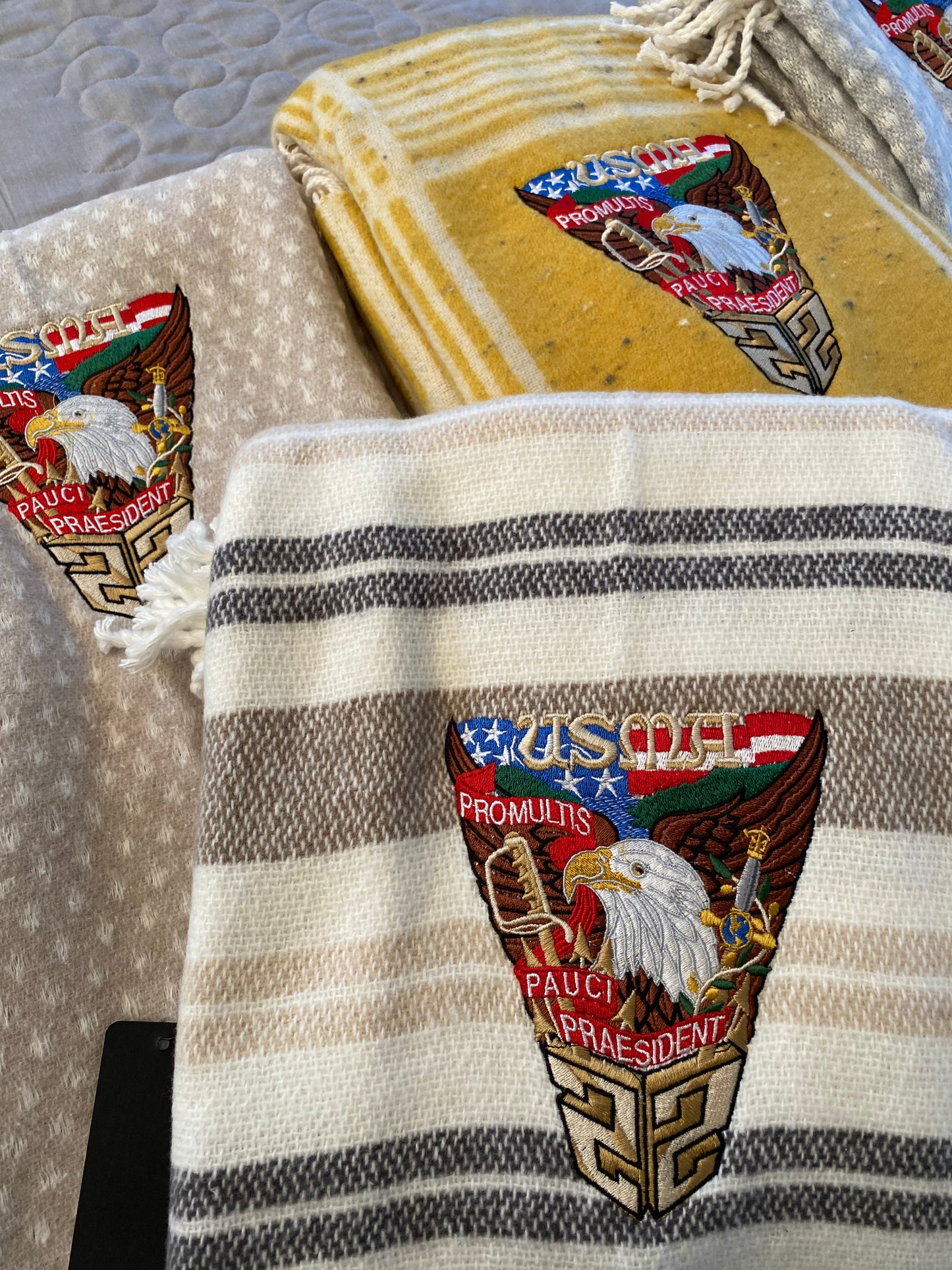 Personalized West Point or Air Force Academy Blanket